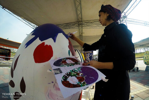 Tehran hosting colored-egg festival