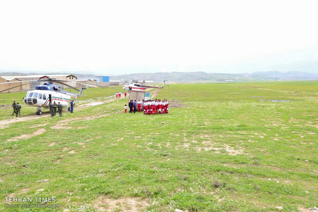 The Iranian Red Crescent Society's aid to flood victims