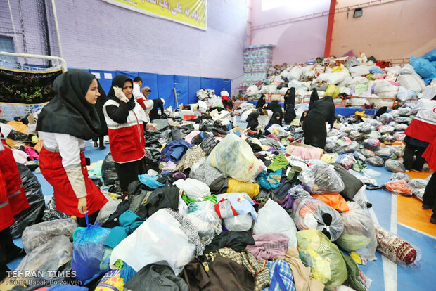 The Iranian Red Crescent Society's aid to flood victims