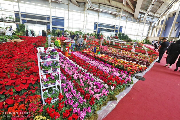 Intl. flower, plant exhibit underway in Tehran