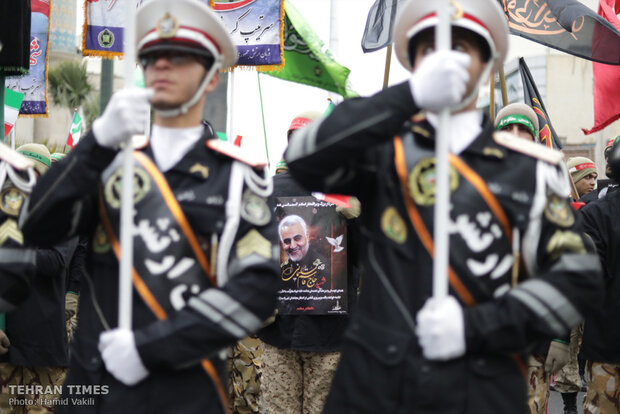Thousands march in Tehran to commemorate martyrdom of top general Qassem Soleimani