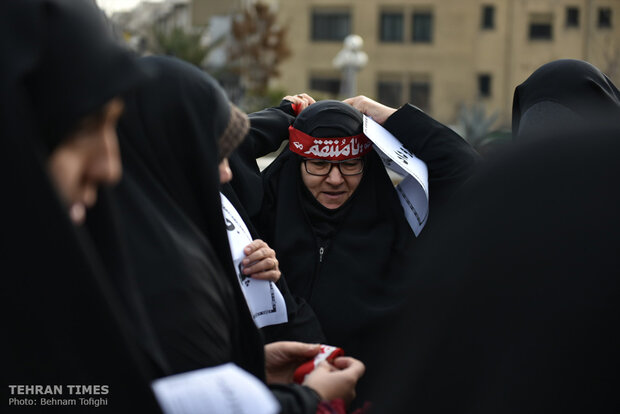 People come together for Tehran’s Friday prayers