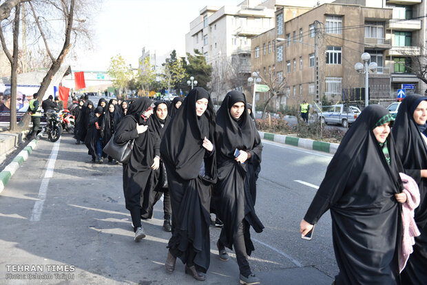 People come together for Tehran’s Friday prayers