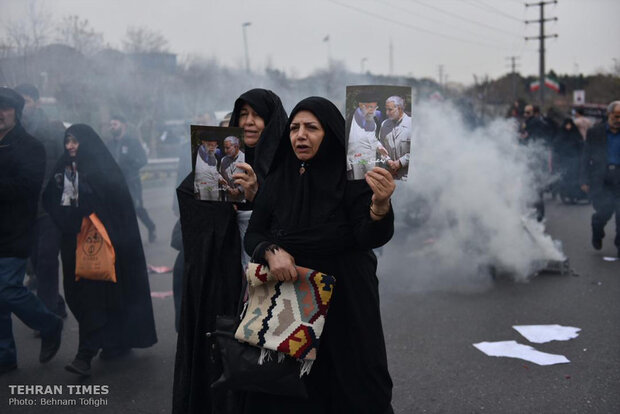 People come together for Tehran’s Friday prayers