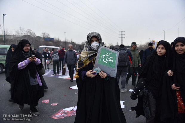 People come together for Tehran’s Friday prayers