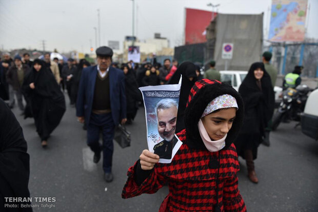 People come together for Tehran’s Friday prayers