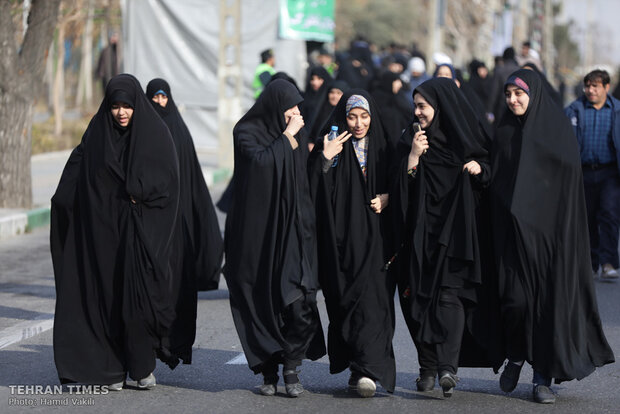 People come together for Tehran’s Friday prayers