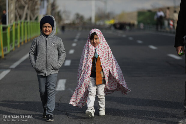 People come together for Tehran’s Friday prayers