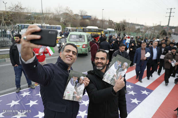 People come together for Tehran’s Friday prayers