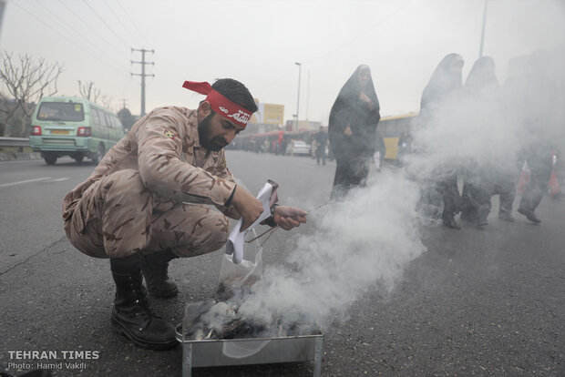 People come together for Tehran’s Friday prayers