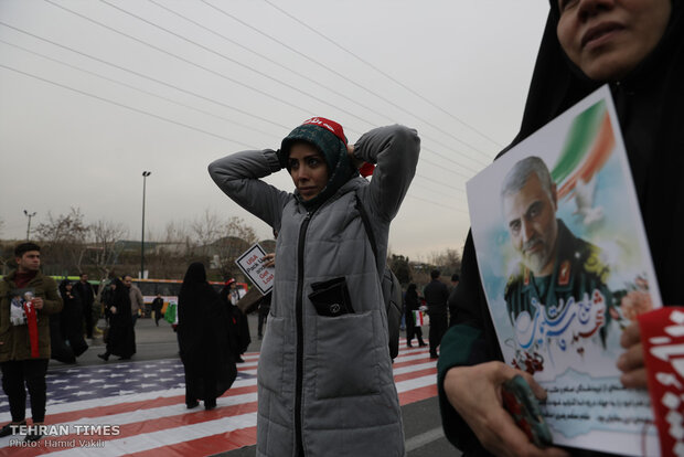 People come together for Tehran’s Friday prayers