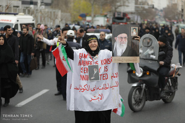 People come together for Tehran’s Friday prayers