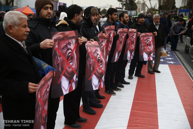 People come together for Tehran’s Friday prayers