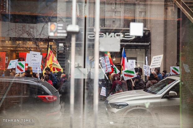 Protest in Montreal warning about U.S. threats of war on Iran