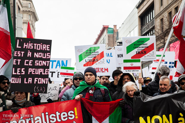 Protest in Montreal warning about U.S. threats of war on Iran