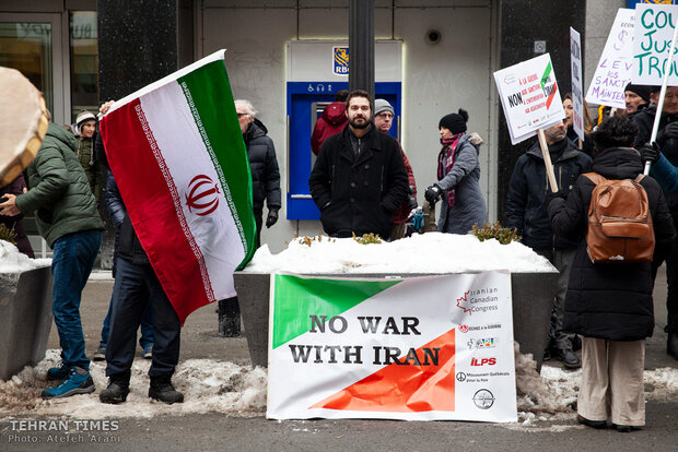 Protest in Montreal warning about U.S. threats of war on Iran