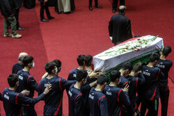 مراسم تشییع و بدرقه پیکر زنده یاد محمد رضا یزدانی خرم