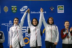 women shooting team