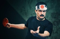 Hamed Behdad acts in a scene from “Punch Drunk” by Adel Tabrizi.