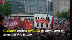 Germans protest inflation as many turn to firewood this winter