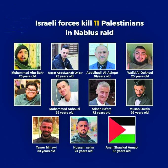 Israel will pay with "blood" for Nablus massacre