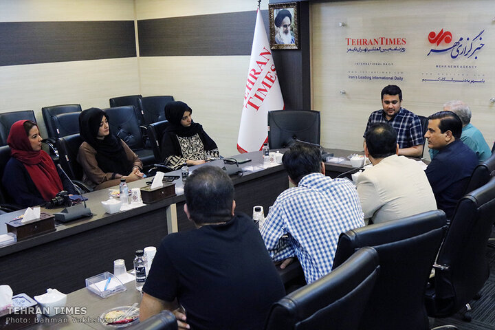 Pakistani journalists visit the Tehran Times
