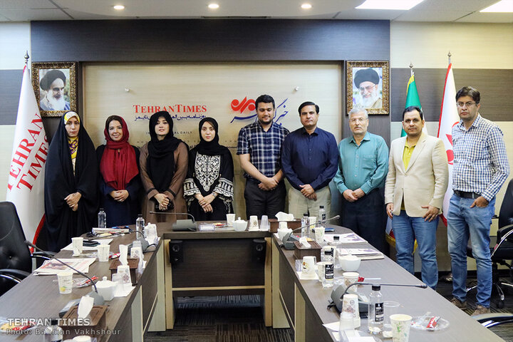 Pakistani journalists visit the Tehran Times