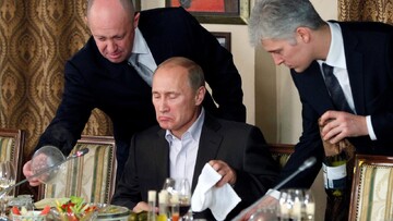 Russian President Vladimir Putin and Yevgeny Prigozhin