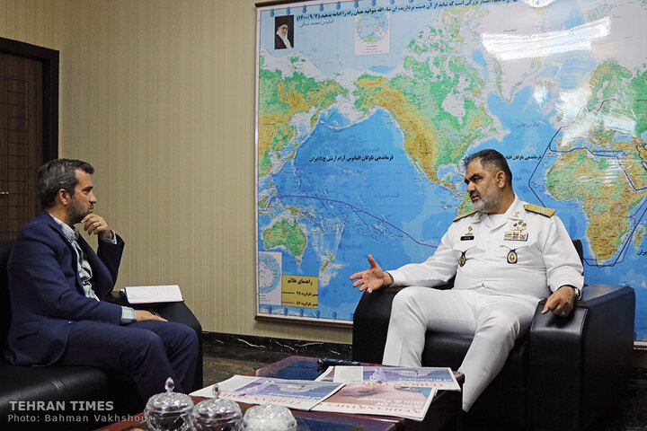 Top navy commander speaks to the Tehran Times about maritime developments