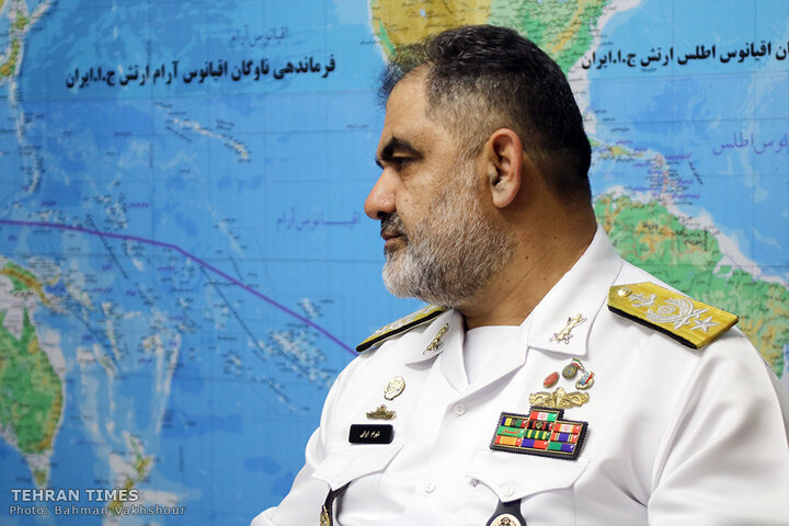 Top navy commander speaks to the Tehran Times about maritime developments