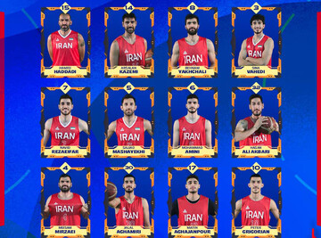 Iran basketball squad