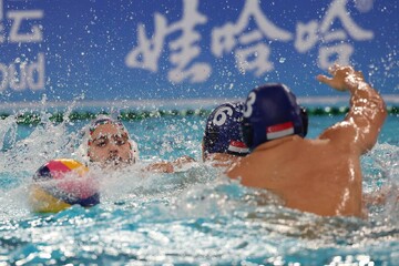 تیم ملی واترپلو ایران و سنگاپور