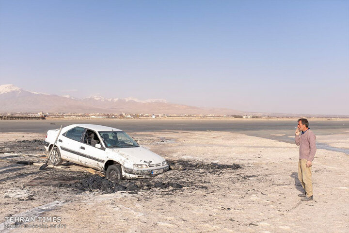 Disturbing dryness of Lake Urmia