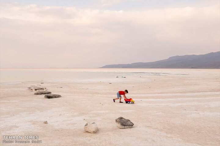 Disturbing dryness of Lake Urmia