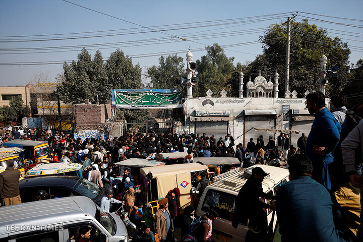 Supporters of Pakistan’s PTI protest for fair election results