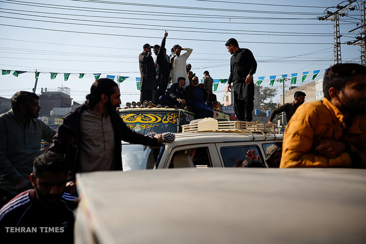 Supporters of Pakistan’s PTI protest for fair election results