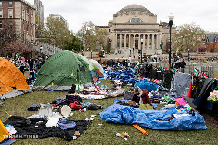 Columbia University moves classes online after Gaza protests