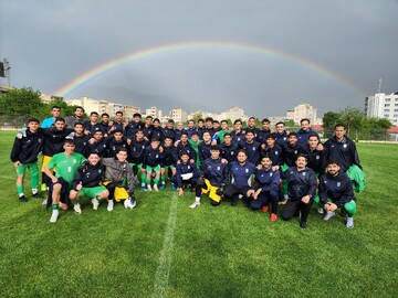 تمرین تیم فوتبال جوانان ایران