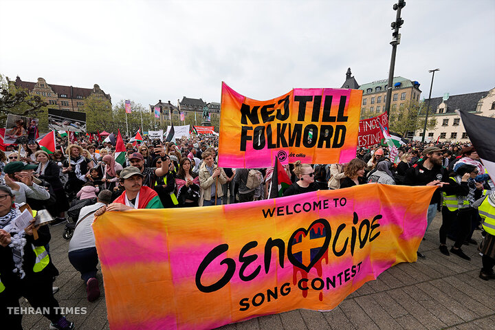 Thousands march in Sweden’s Malmo against Israel’s Eurovision participation