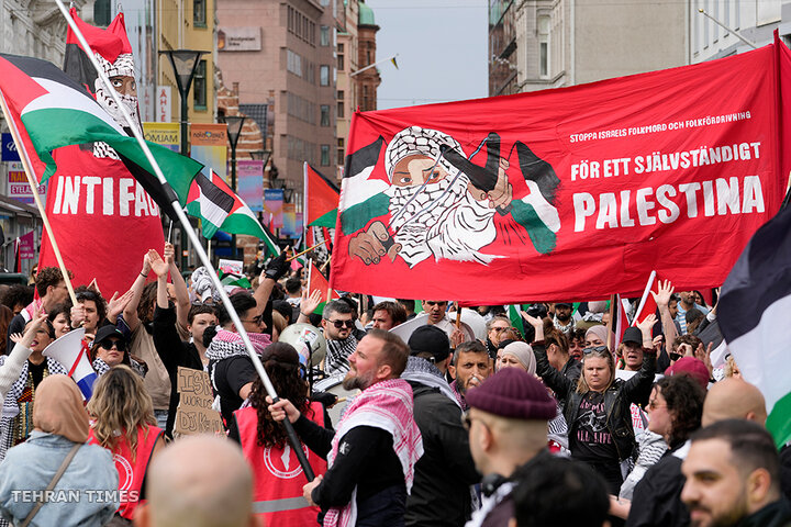 Thousands march in Sweden’s Malmo against Israel’s Eurovision participation