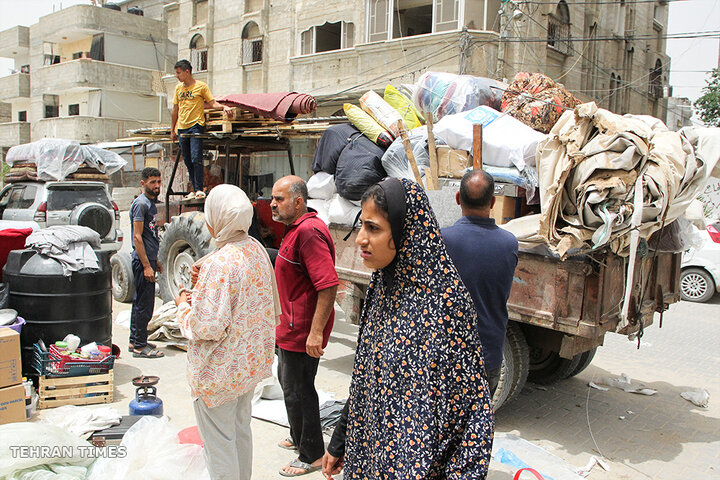 Thousands flee Rafah after Israeli forces issue evacuation order