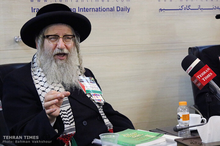 Rabbi Weiss talks to the Tehran Times