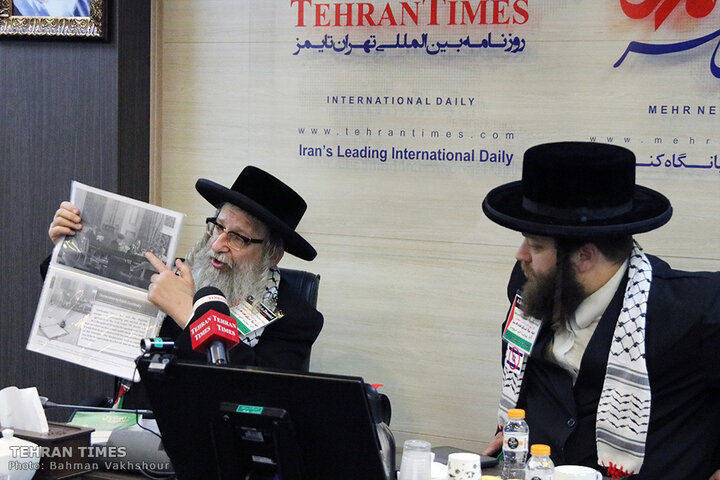 Rabbi Weiss talks to the Tehran Times