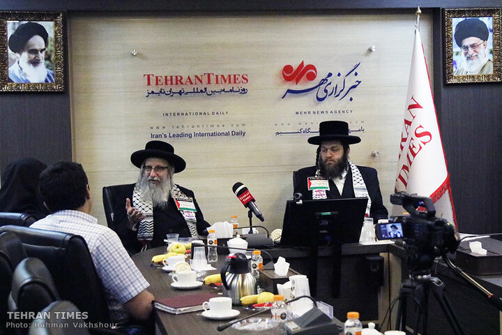 Rabbi Weiss talks to the Tehran Times