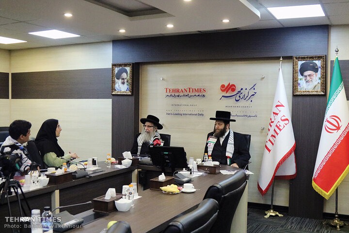 Rabbi Weiss talks to the Tehran Times