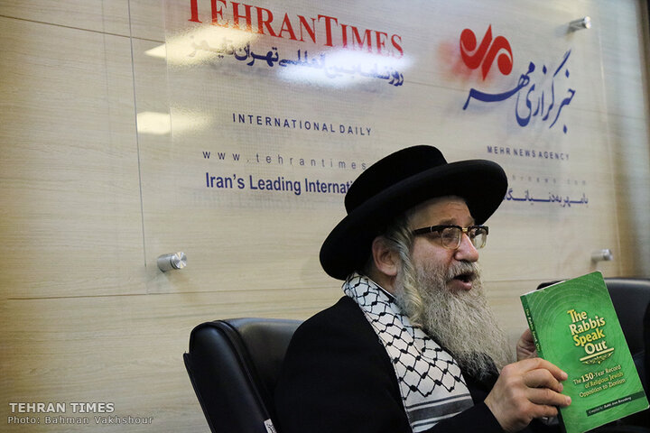 Rabbi Weiss talks to the Tehran Times