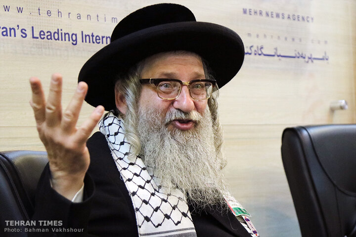 Rabbi Weiss talks to the Tehran Times