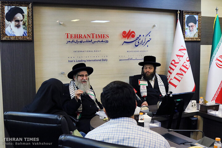Rabbi Weiss talks to the Tehran Times