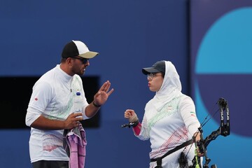 فاطمه همتی - میلاد وزیری - پاراتیراندازی با کمان