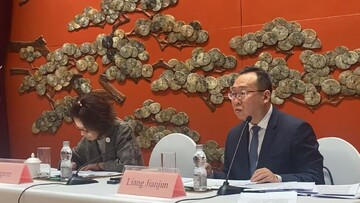 Liang Jianjun, Deputy Director General of the Department of Asian Affairs at the Chinese Foreign Ministry, presented an insightful address at the Xianhe Hall of the Beijing International Club on Tuesday